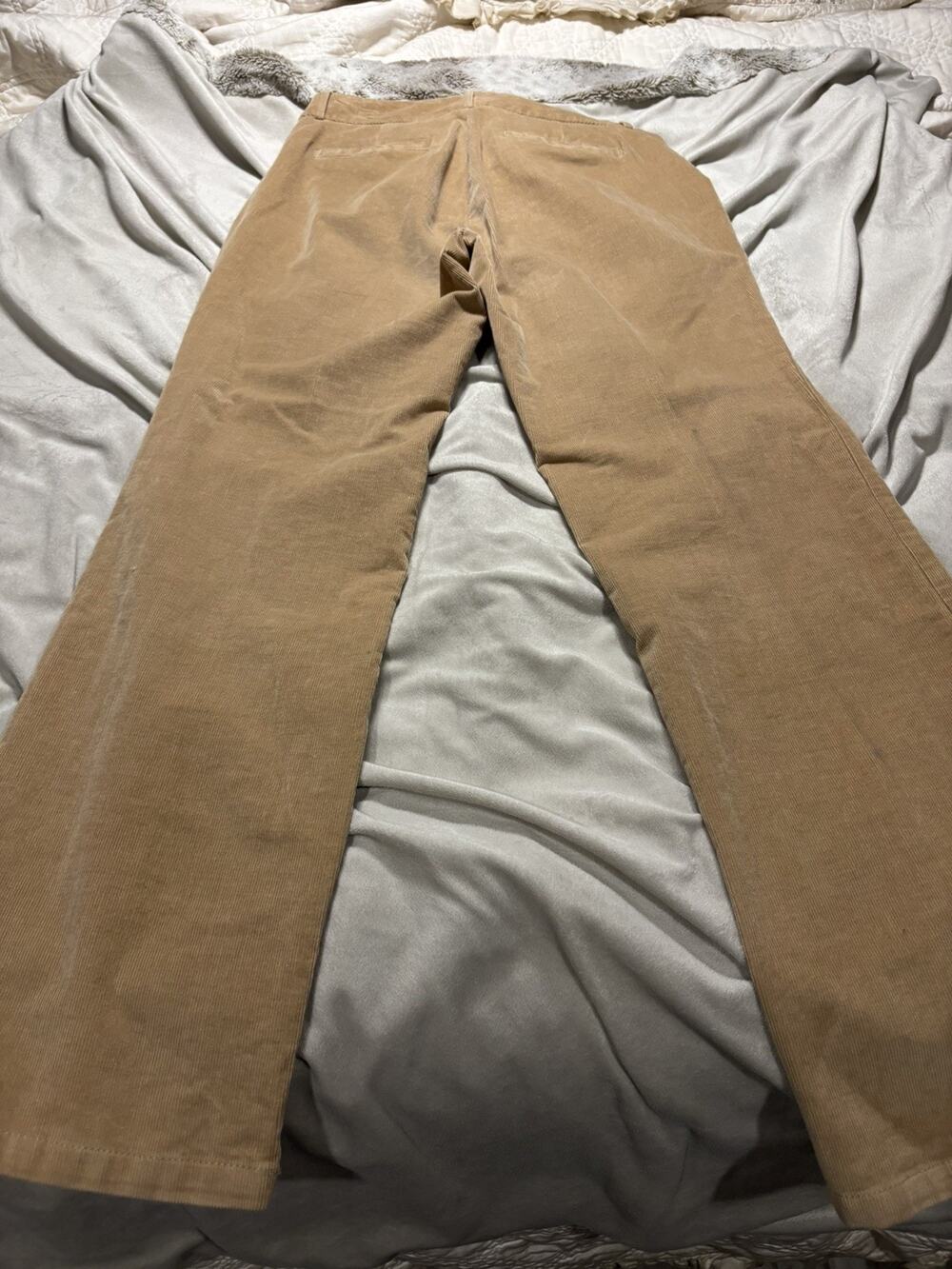 Dockers Womens Ideal Fit Metro Pants Khaki/Beige Pants Size 8 Medium corduroy